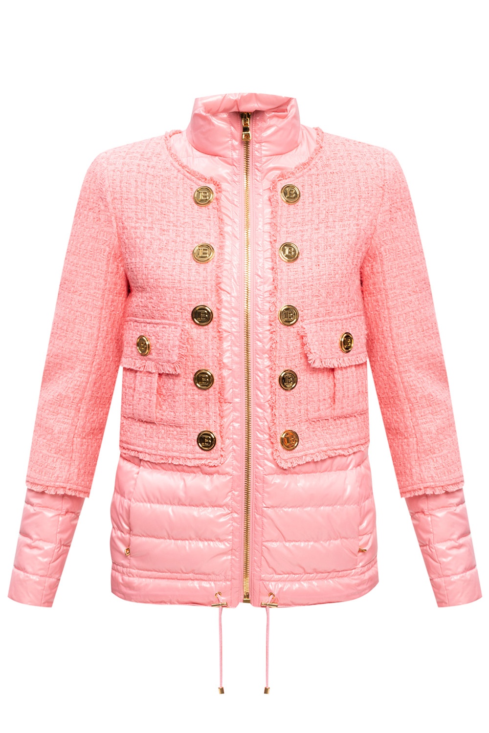 ジャケット BALMAIN Woman Jacket Pink EF1SK719XK69 OHP 5-button tweed jacket pink pink - Women | BALMAIN
